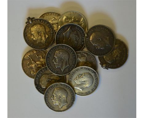 Twelve 1914-18 British War medals - to 1261 PTe F Mercer, F. York R; 18759 D.A.F.C Hawes, DHRNR; 31524 GNR GA Smith RA; 67625