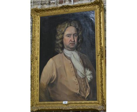 English School - An 18th century portrait of a gentleman - Alexander Brooke of Cavan, oil on canvas, inscribed to reverse, 75