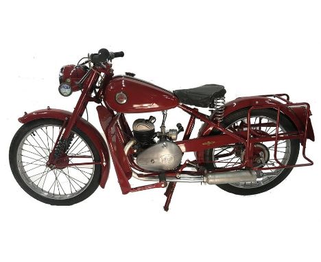 James Cadet 125 cc motorcycle, frame no. J5 008955, engine no. 618A 6941, first registered July 1954 on ORU 869, red, fully s