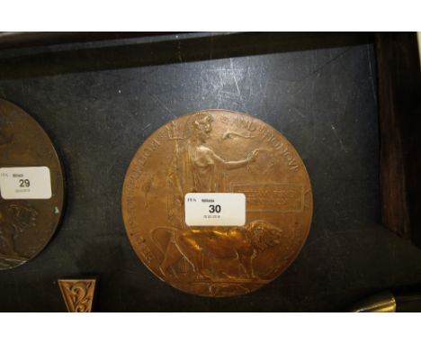 William Fisher Wilkinson WW1 Memorial Plaque