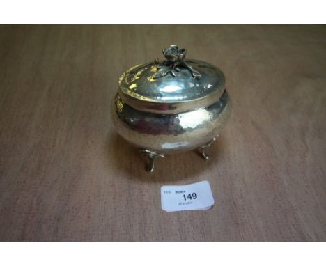 German silver caddy