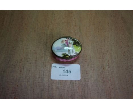 Georgian enamel patch box