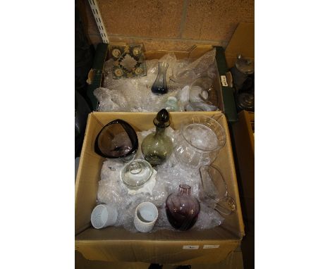 2 boxes of Glassware inc Dartington, Caithness etc