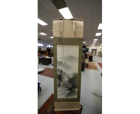 Hand Painted Chinese Scroll - Shusui Tomita