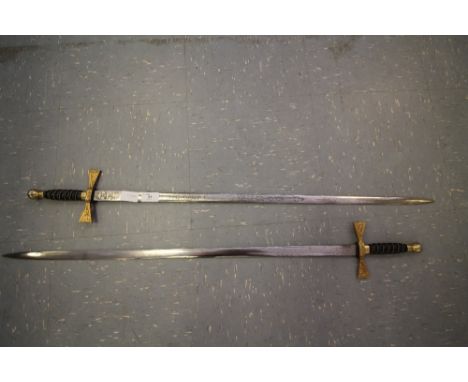 2 Dress Swords (made by Wilkinson Sword) - possibly Masonic