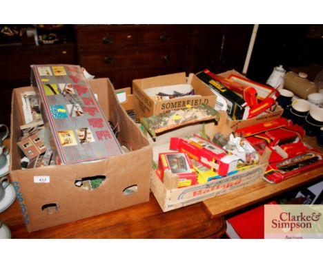 A large quantity of model railway "OO" and some "N" gauge including empty boxes