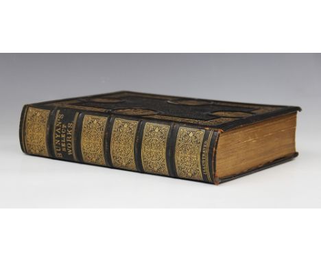 Bunyan (J), THE SELECT WORKS OF JOHN BUNYAN: WITH A LIFE OF THE AUTHOR BY GEORGE CHEEVER, first edition, full leather, gilt e