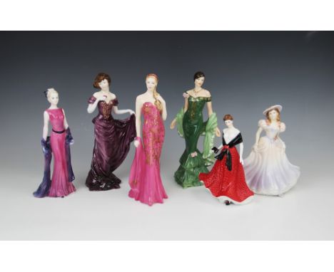 Four Royal Worcester figurines, comprising: a limited edition 'Sian Wales', a special edition 'The Last Dance', a limited edi