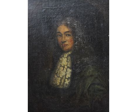 Follower of Cornelius Johnson, English School 17th century,Head and shoulder portrait of a gentleman,Oil on canvas,21.5cm x 1