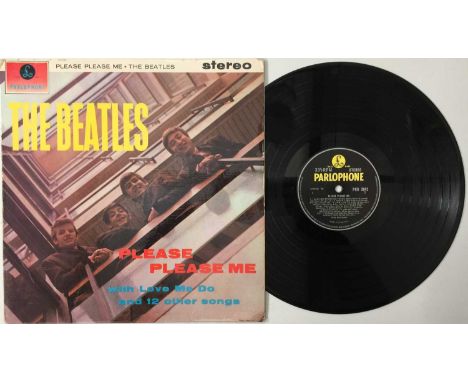 THE BEATLES - PLEASE PLEASE ME LP (UK STEREO THIRD PRESSING - PCS 3042). Tricky to find UK stereo third pressing of Please Pl