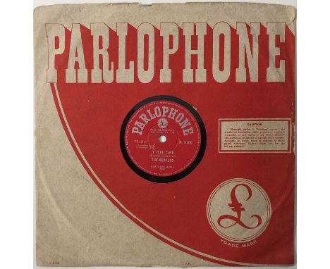 THE BEATLES - I FEEL FINE - ORIGINAL INDIAN 10" 78RPM RECORDING (PARLOPHONE R 5200). Another Indian Beatles 10" shellac 78RPM