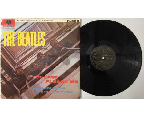 THE BEATLES - PLEASE PLEASE ME LP (1ST UK MONO 'BLACK AND GOLD' - PMC 1202). Solid example original UK mono 'black and gold' 