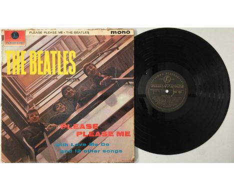 THE BEATLES - PLEASE PLEASE ME LP (1ST UK MONO 'BLACK AND GOLD' - PMC 1202). Solid example original UK mono 'black and gold' 