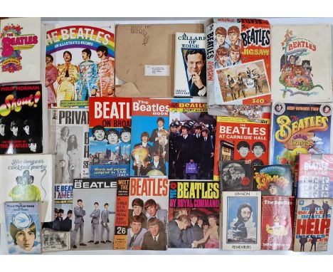 Collection of Beatles memorabilia: original 60's publications inc 'By Royal Command', first edition Hunter Davies Beatles bio
