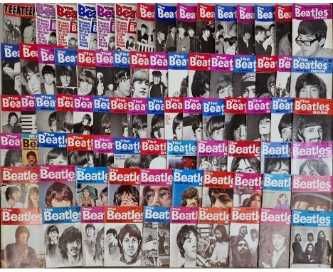 Approx 78 issues of The Beatles Monthly book, issues 1-4 are later 'Appreciation Society' issues, original mags from run from