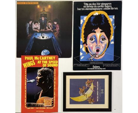 6 Paul McCartney-related shop displays promoting albums such as Wings at the Speed of Sound - 3D display (approx 60 x 40cm), 