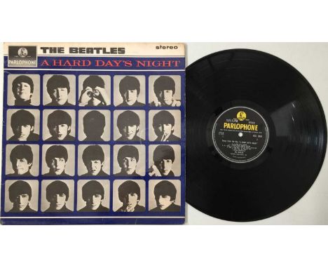 THE BEATLES - A HARD DAY'S NIGHT LP (UK STEREO - PARLOPHONE - PCS 3058). A beautiful UK stereo pressing of A Hard Day's Night