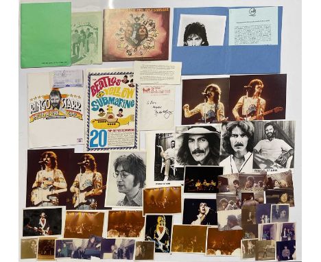 A good selection of Beatles ephemera to inc: Ringo Starr and All Star Band programme and ticket, Beatles Fan Club 1971 magazi