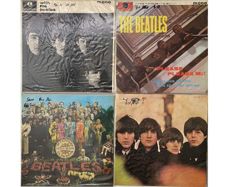 THE BEATLES - LP PACK. A pack of 4 x LPs by The Fab Four. Titles are Please Please Me (PMC1202, 5th pressing - 'Recording Fir