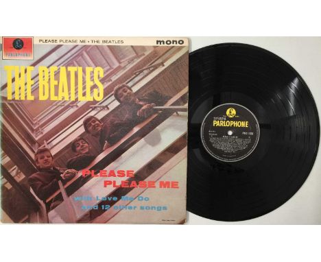 THE BEATLES - PLEASE PLEASE ME LP (UK DECCA CONTRACT PRESS - PARLOPHONE - PMC 1202). A scarce 1963 UK 'Decca Contract'' LP pr