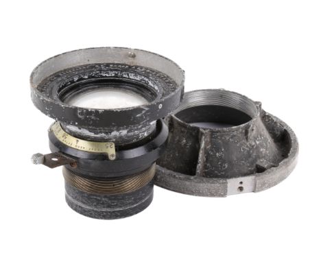 A Kodak 178mm f2.5 Aero-Ektar lens. With original mounting plate. To cover 5x5 inch making it a great fast portrait lens on 4