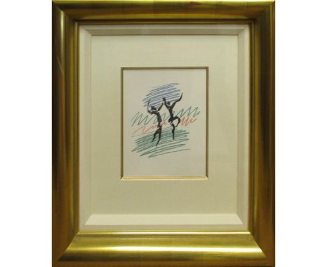 PABLO PICASSO 'La Danse', original lithograph in four colours on wove paper, 1955, edition of 3000, with certificate of authe