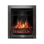 Be Modern Edana 2kW Black Nickel effect Electric Fire. - PW.