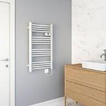 Kandor White Electric Towel warmer (W)550mm x (H)980mm. - PW.