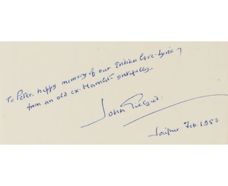 Gielgud (John).- Shakespeare (William) Hamlet, signed presentation inscription from John Gielgud to front free endpaper, prog