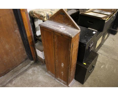 An old pine tool cabinet "The British Empire Tool Set" by Spear &amp; Jackson