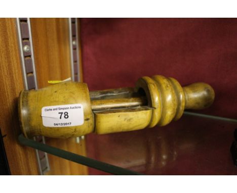 A treen nut cracker