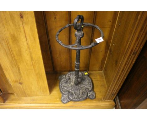 A cast iron stick stand 