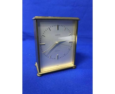 PAIR OF BINOCULARSin case, together with a mantle clock and carriage clock 