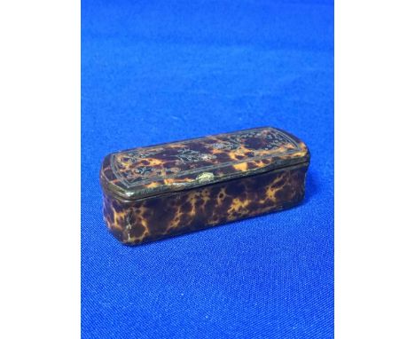 BURR WALNUT INLAID SNUFF BOX some damage 