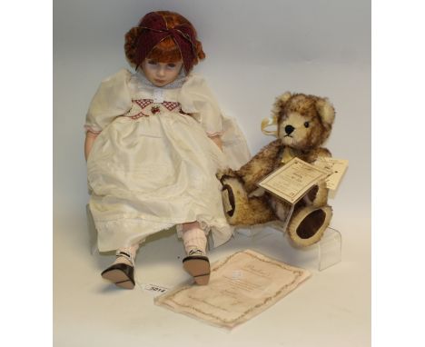 A Dean's Rag Book Timothy Bear, limited edition 90/200; a Paulines Scarlet Doll, limited edition 251/950 (2) Condition Report