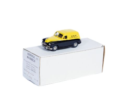 Kenna Models. Standard Vanguard van (No.17). Example in Dunlop yellow and black livery. Boxed with certificate and packing . 