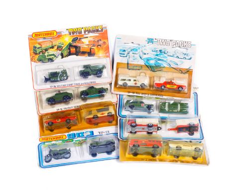 8 Matchbox Superfast 75 Series "Two" Packs. Including; TP-2 Police Car &amp; Fire Engine. TP-7 Emergency Set. TP-10 Fire Chie
