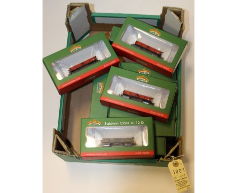 A quantity of Bachmann Narrow Gauge OO9 gauge railway. A Baldwin Class 10-12-D 2-2-6-0T locomotive, Peggy, an Ashover Light R