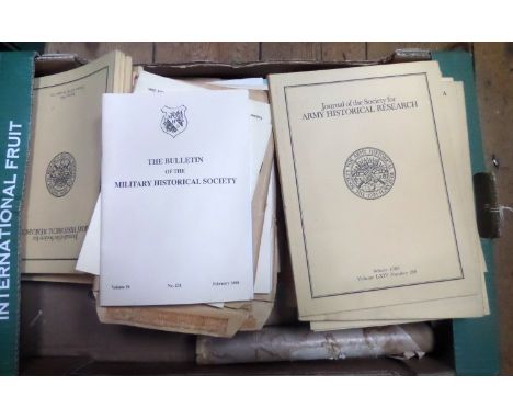 Approx 130 copies of “The Bulletin of the Military Historical Society”, between 1965 and 2007, and 24 “Journal of the Society