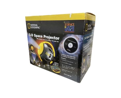 A boxed National Geographic 3-D Space Projector.'Transform your room into an amazing 3-D universe'