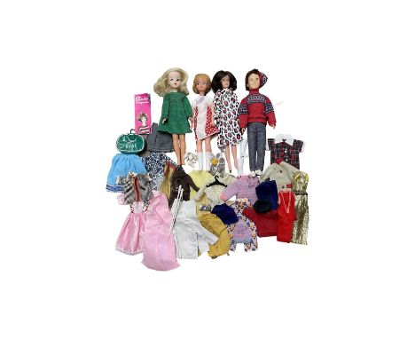 A mixed lot of vintage dolls and accessories, to include Sindy and Tressy