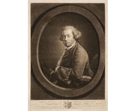 * Earlom (Richard, 1743-1822). Thomas Pownall Esqr. Member of Parliament, Late Governor Captain General and Commander in Chie