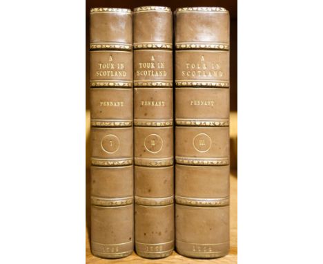Pennant (Thomas). A Tour in Scotland; MDCCLXIX, 3rd edition, Warrington: printed by W. Eyres, 1774, engraved vignette title, 