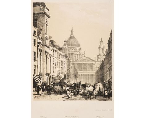 Harding (J.D.) Harding's Portfolio, London: Charles Tilt, 1837, tinted lithographed title, 23 lithographed plates, advertisem