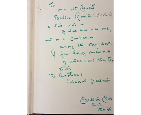 Brittain (Harry). Pilgrims And Pioneers, London: 1st edition, Hutchinson &amp; Co., circa 1946, period inscription to the fro