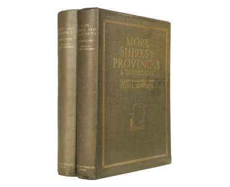 Edwards (Lionel, illustrator). Shires and Provinces; More Shires &amp; Provinces, by "Sabretache", 2 volumes, London &amp; Ne