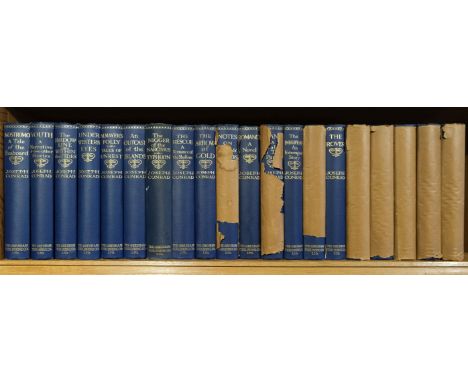 Conrad (Joseph). Works, Medallion Edition, London: Gresham Publishing Company, 1925, frontispiece to each, a few light spots 