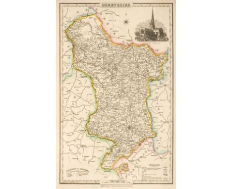 Pigot (&amp; Co. publishers). Pigot &amp; Co's Maps of the Counties of Derby, Hereford, Lincoln, Leicester and Rutland, Monmo