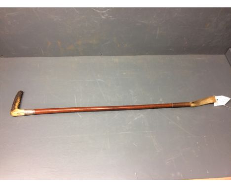 Silver mounted Malacca hunting crop