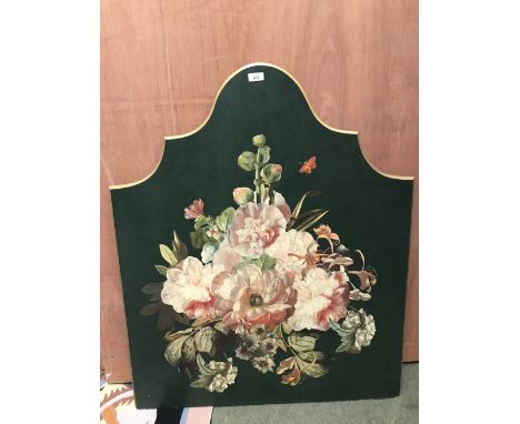 Floral decorated firescreen